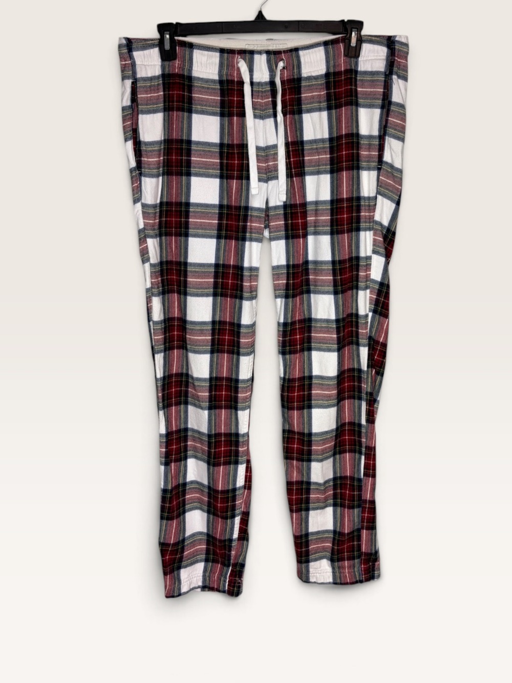 Abercrombie & Fitch Men’s XL Red Plaid Flannel Pajama PJ Sleep Pants Soft A&F